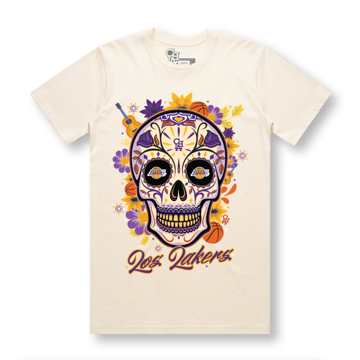 LOS LAKERS DIA DE LOS MUERTOS TEE