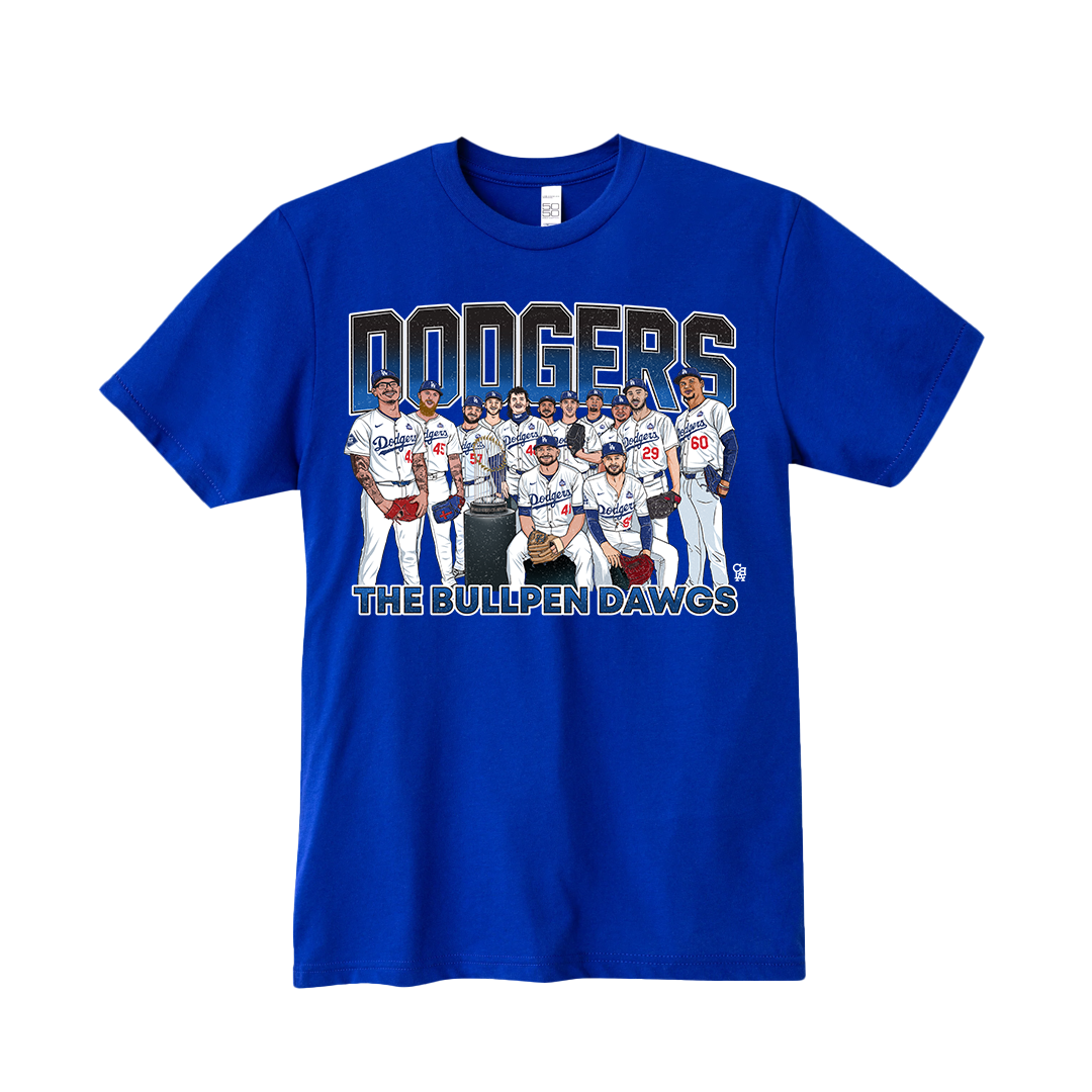 THE BULLPEN DAWGS TEE (OVERSIZED BOX)