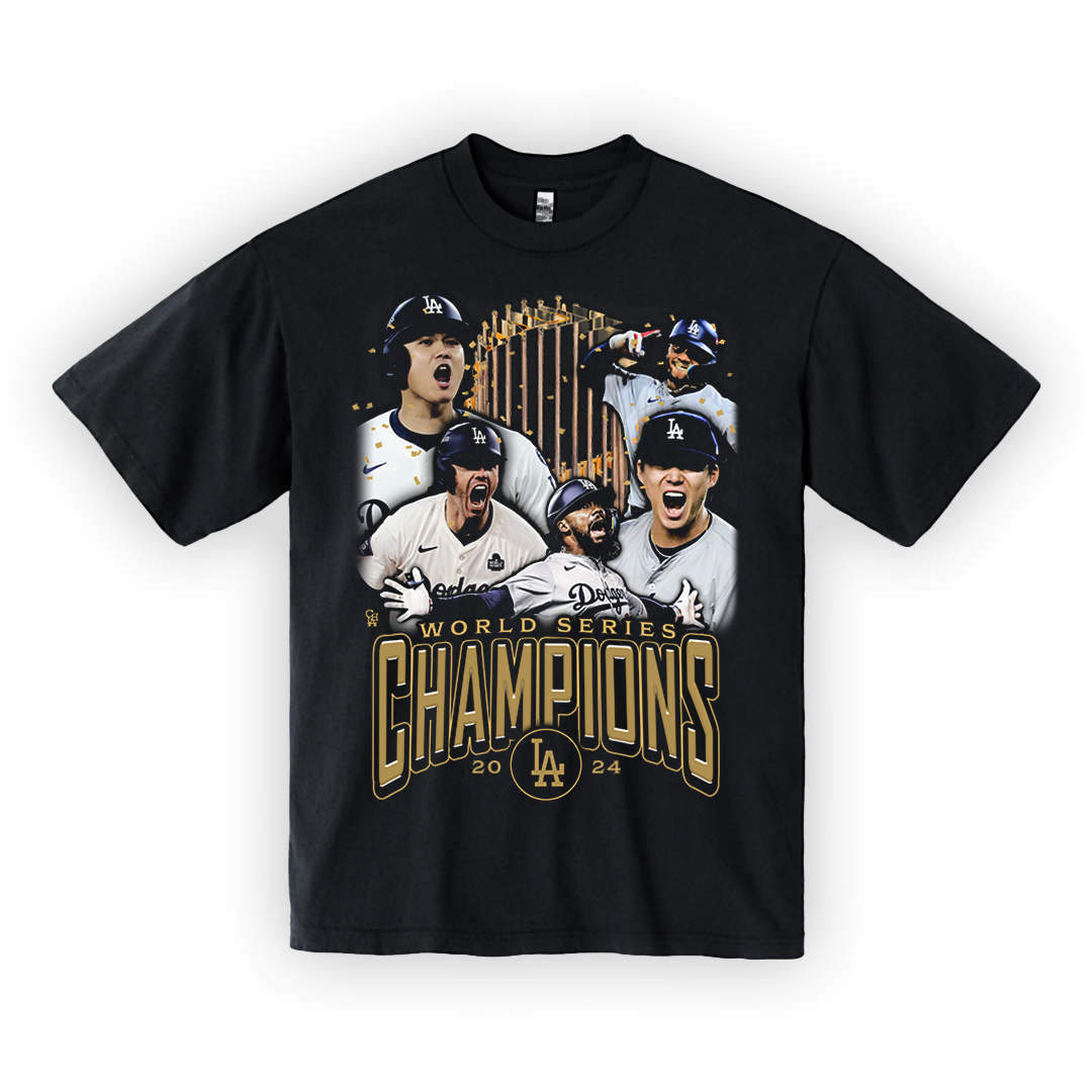 WORLD SERIES CHAMPS GOLD (OVERSIZED TEE)