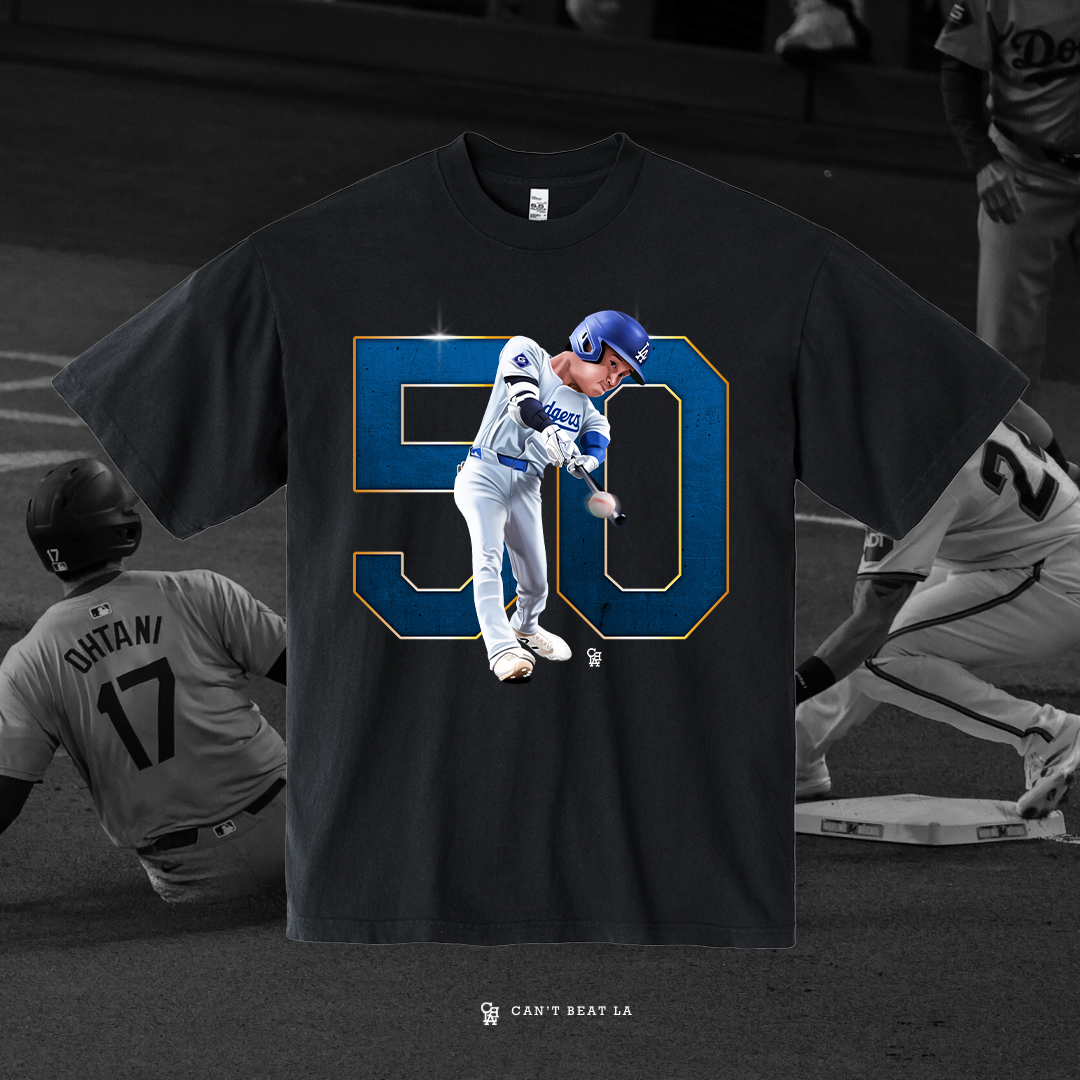 OHTANI 50/50 TEE (OVERSIZED) FRONT/BACK PRINT