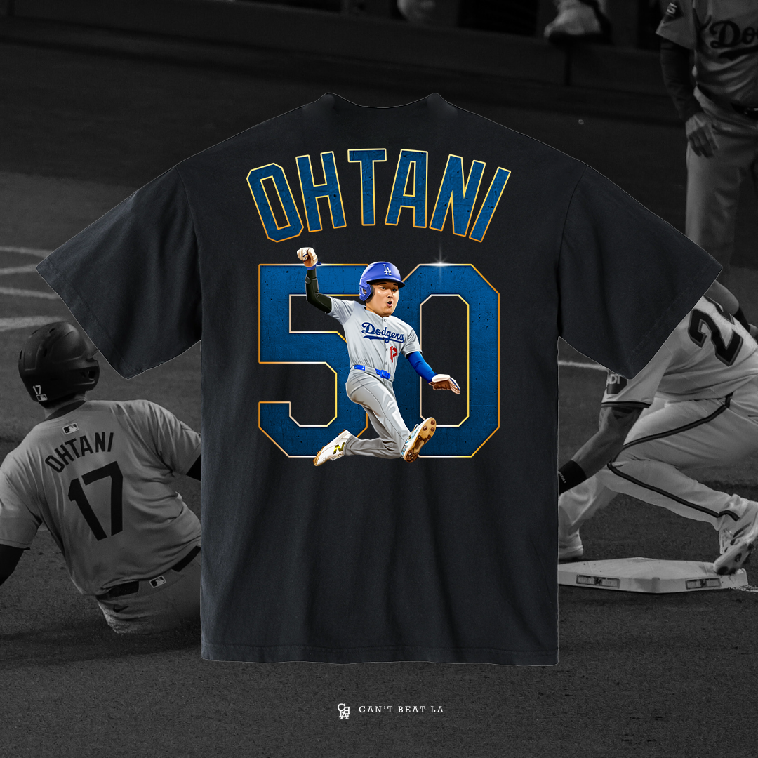 OHTANI 50/50 TEE (OVERSIZED) FRONT/BACK PRINT