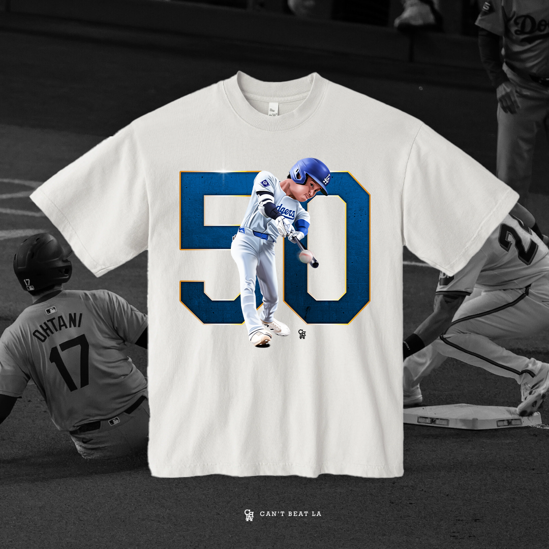 OHTANI 50/50 TEE (OVERSIZED) FRONT/BACK PRINT