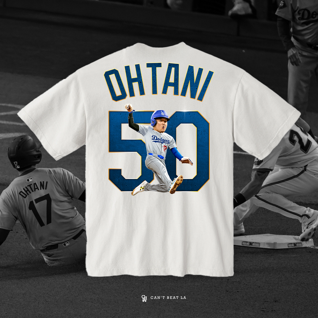 OHTANI 50/50 TEE (OVERSIZED) FRONT/BACK PRINT