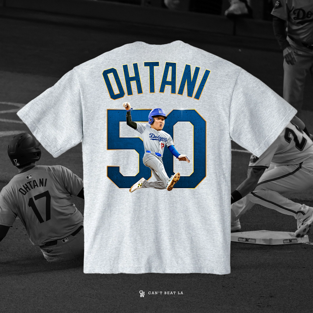 OHTANI 50/50 TEE (OVERSIZED) FRONT/BACK PRINT