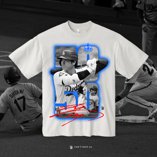 50/50 SHOHEI AUTOGRAPH (OVERSIZED BOX TEE)