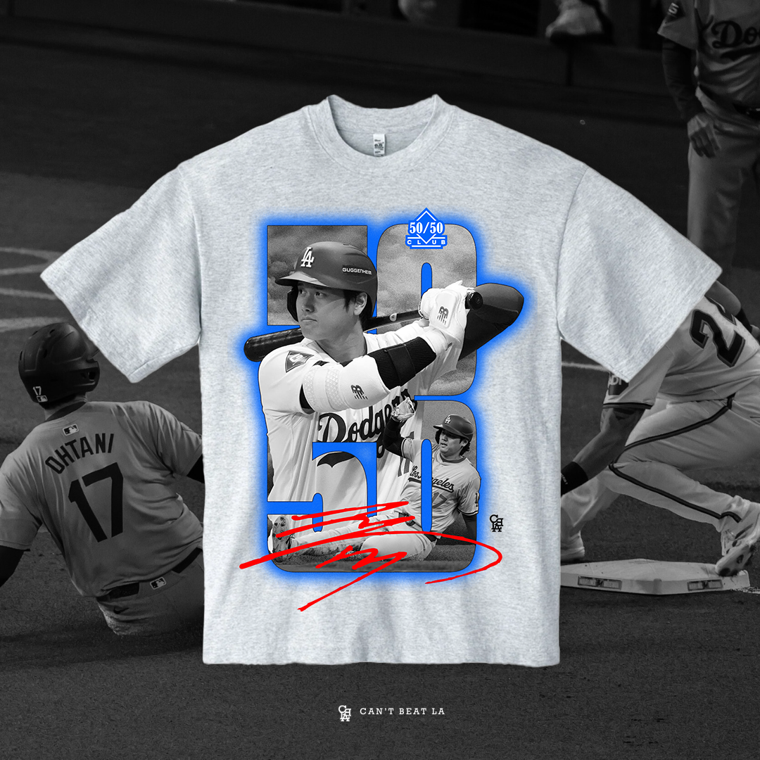 50/50 SHOHEI AUTOGRAPH (OVERSIZED BOX TEE)