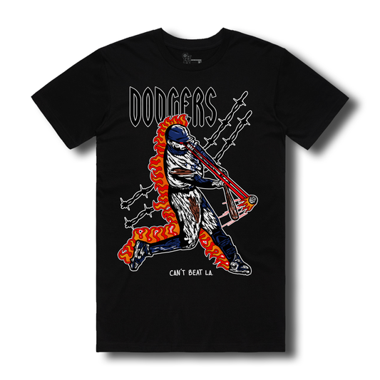 DODGERS FLAMES X CBLA TEE