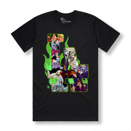 DISNEY VILLAINS x LA TEE (BIG KIDS) - BLACK