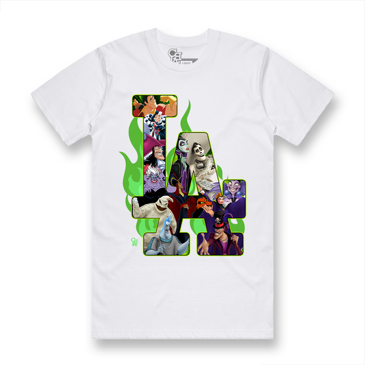 DISNEY VILLAINS x LA TEE (BIG KIDS) - WHITE