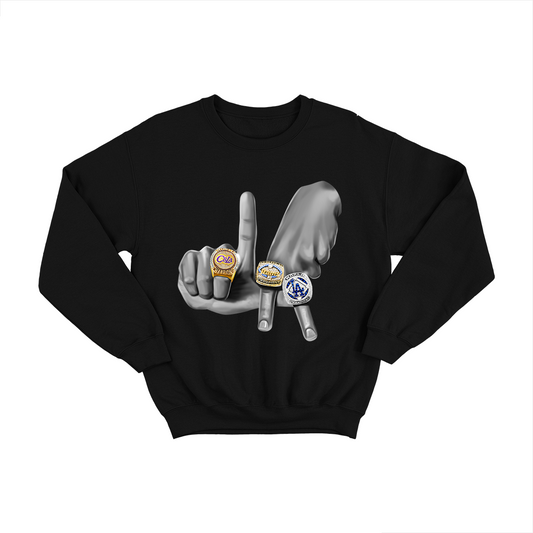 LA RINGS HANDS CREWNECK