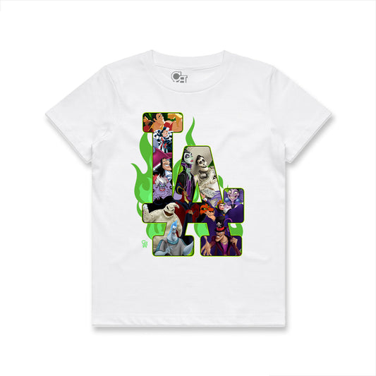 DISNEY VILLAINS x LA TEE (TODDLER) - WHITE